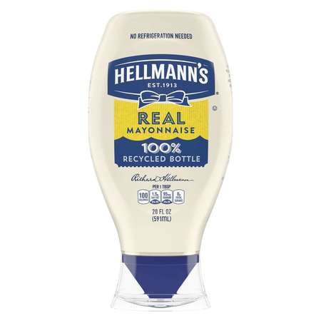 HELLMANNS Spread Real Mayonnaisemade With 100% Cage Free Eggs 20 fl. oz., PK12 84135696